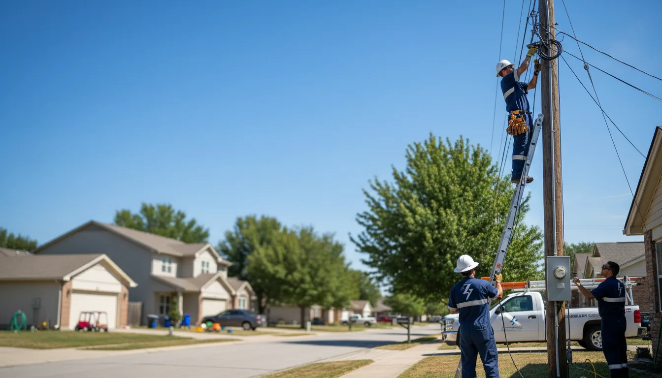 Residential electrician providing installation services in Adams, NY